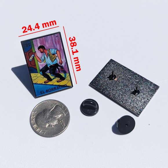 Pin El Borracho Loteria Pin For Caps Clothing Enamel Badge Borracho Mexican Pin - Picture 2 of 5